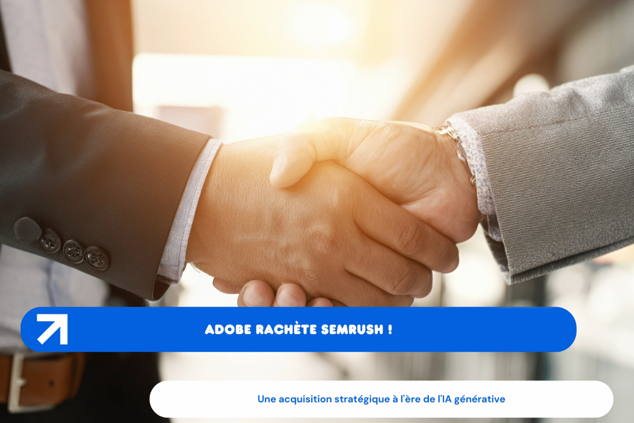 Deux personnes se serrent la main, acquisition stratégique.