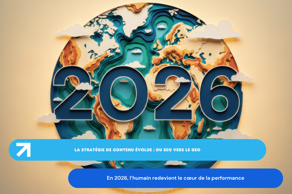 Content strategy 2026 : du SEO au GEO et à l&rsquo;humain