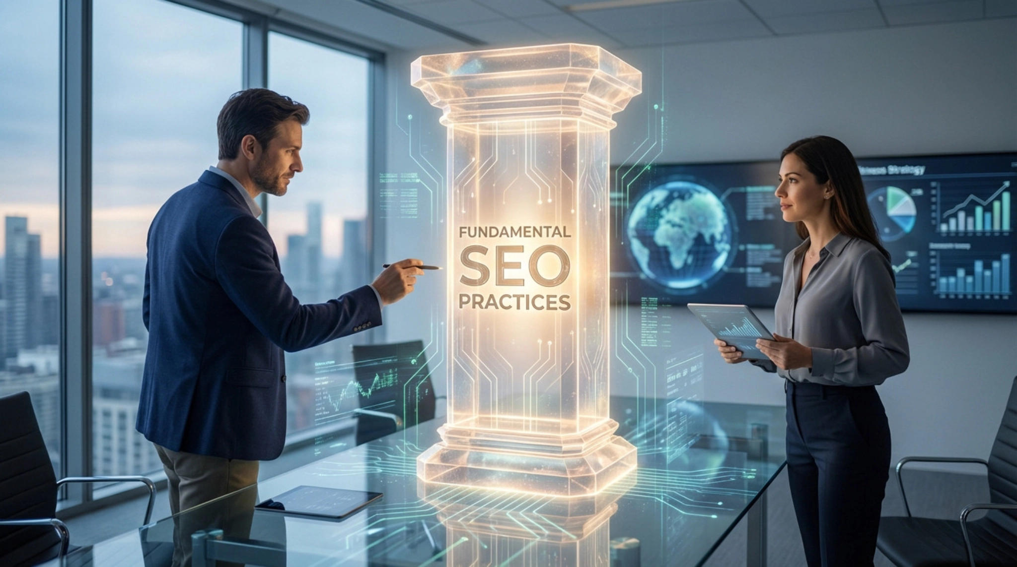 Réunion sur les pratiques fondamentales du SEO.