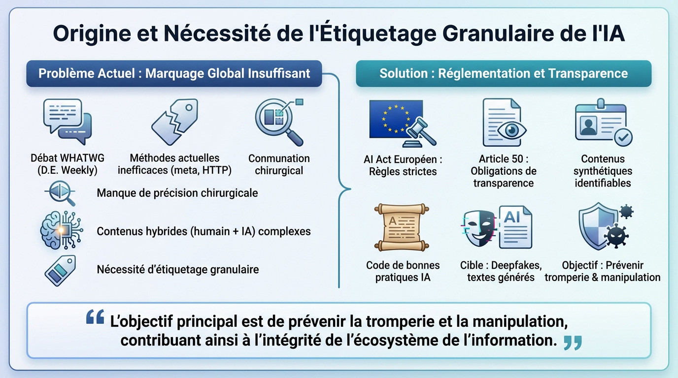Origine et nécessité de l'étiquetage granulaire de l'IA