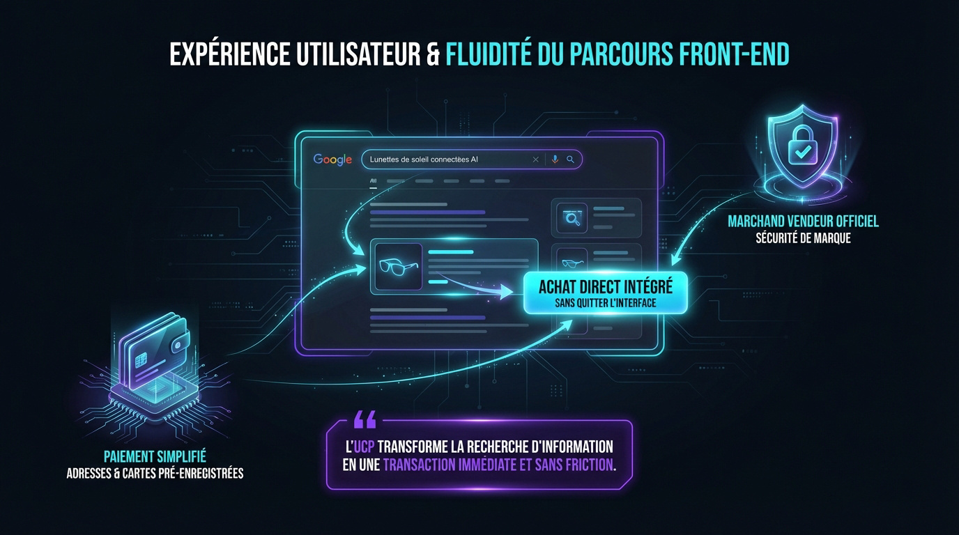 Interface de paiement fluide via Universal Commerce Protocol sur Google Gemini