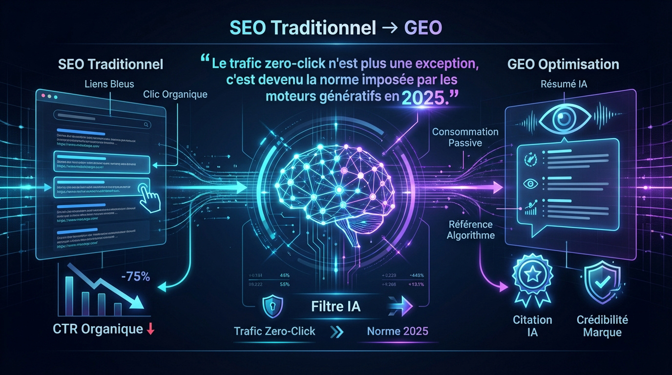 Impact du GEO sur le SEO traditionnel et la visibilité IA