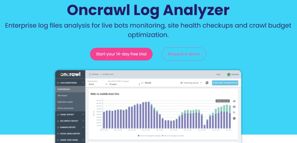 Oncrawl Log Analyser