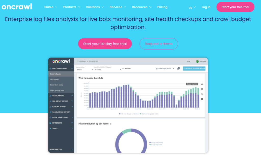 Oncrawl analyse de logs