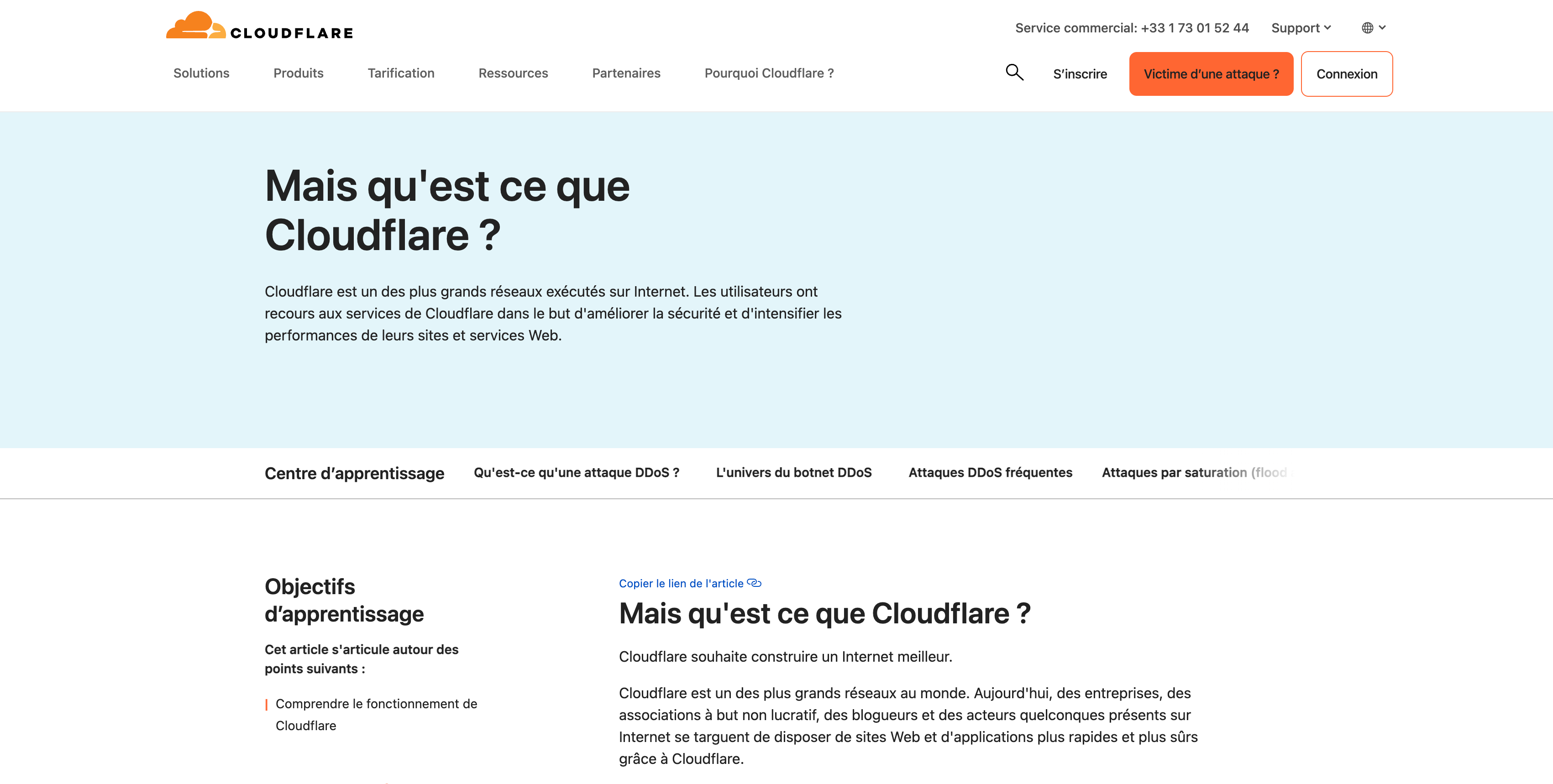 Home page cloudfare