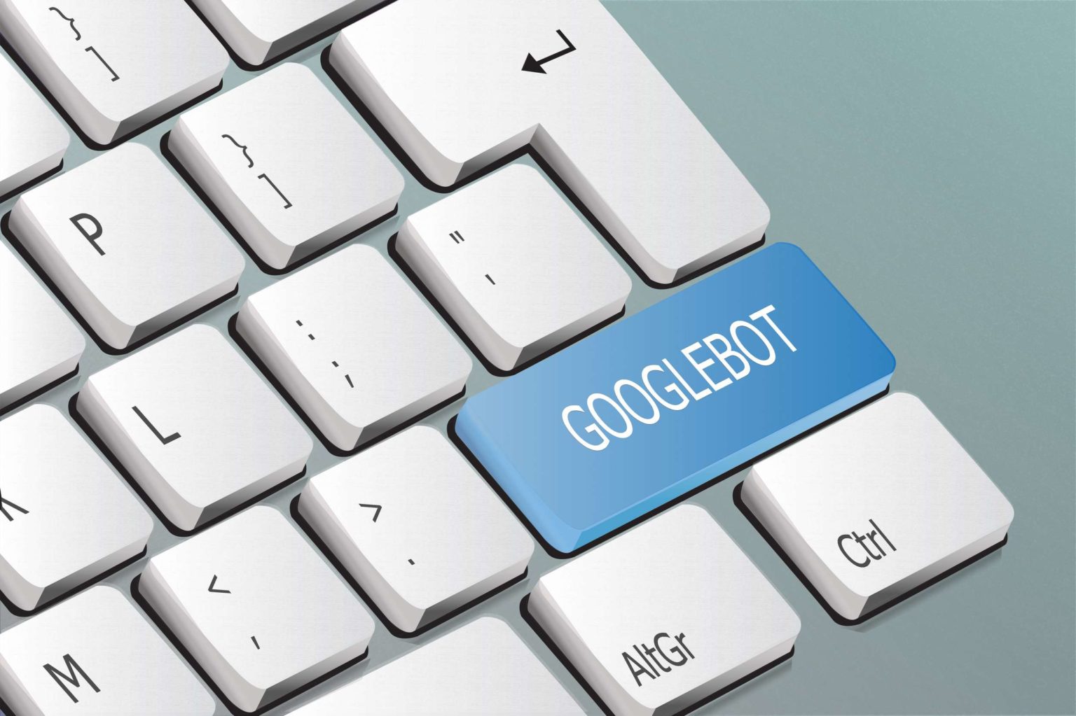 Googlebot written on the keyboard button newsletter_seo_nls16-22