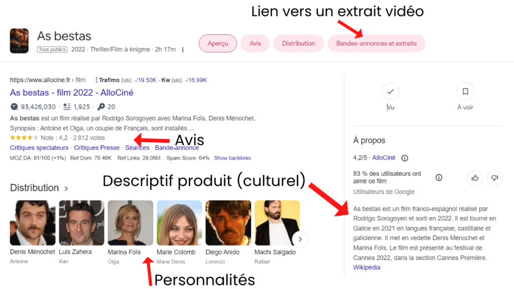 Aperçu Rich Snippets