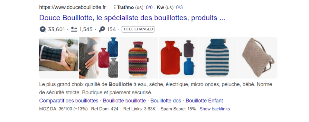 Rich Snippets produits