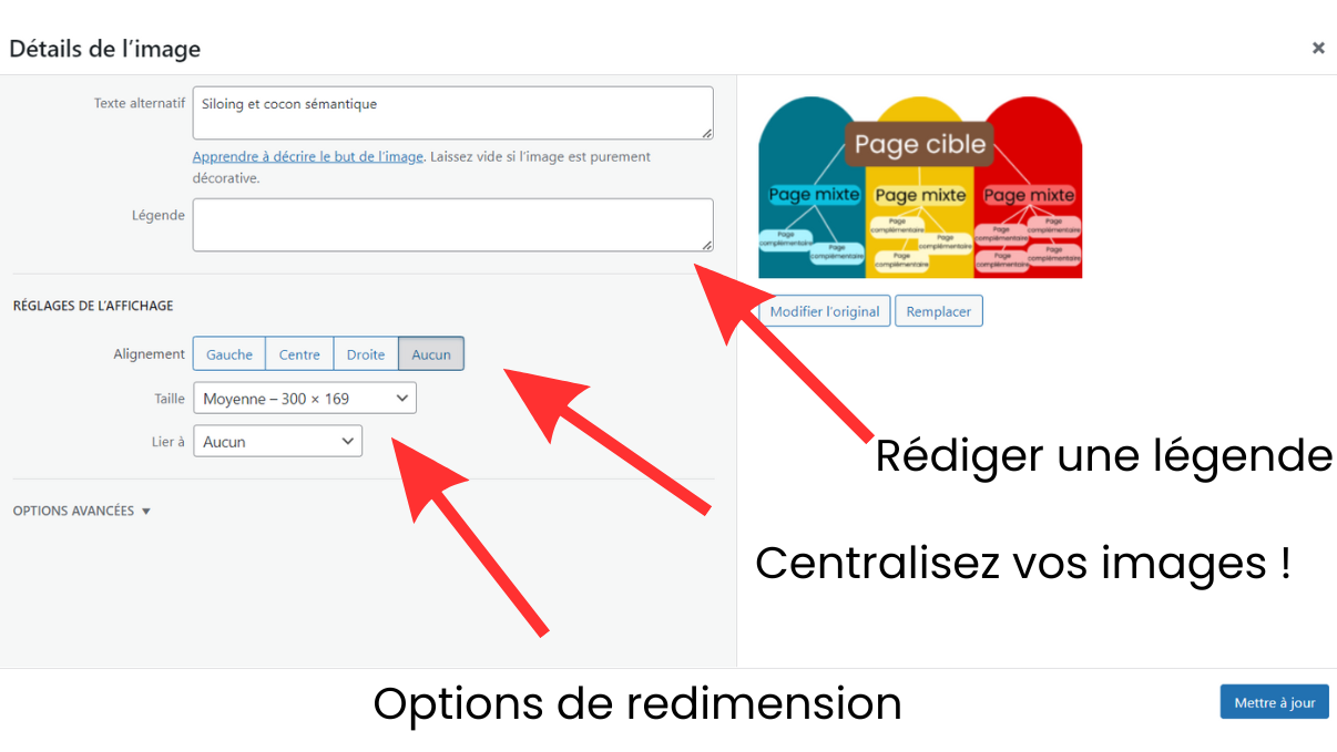 Changer les dimensions de l'image