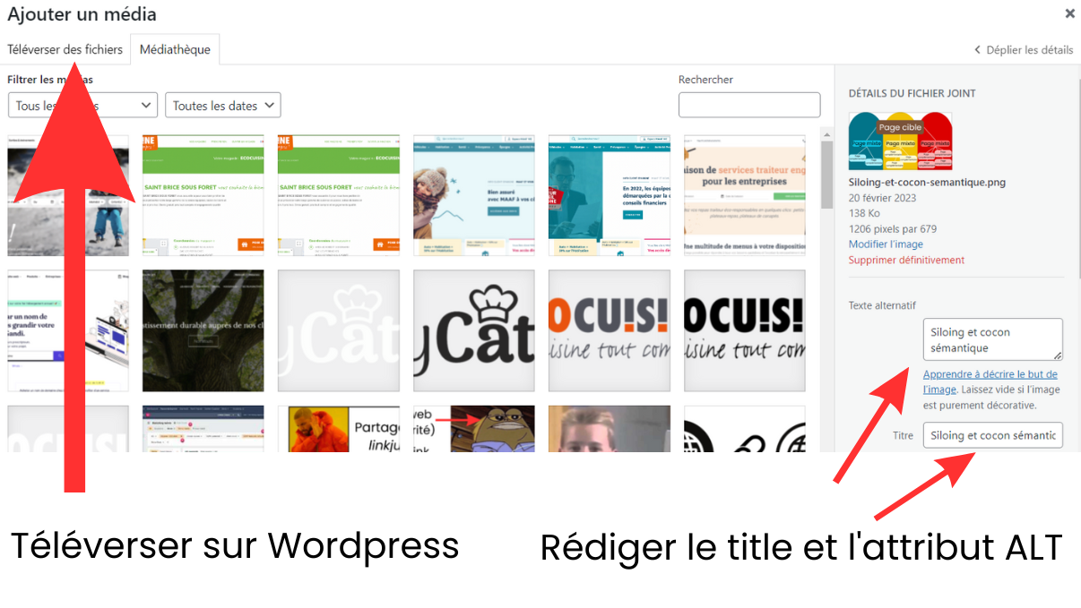 Téléverser sur WordPress