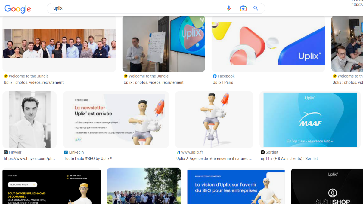 Uplix sur Google Images