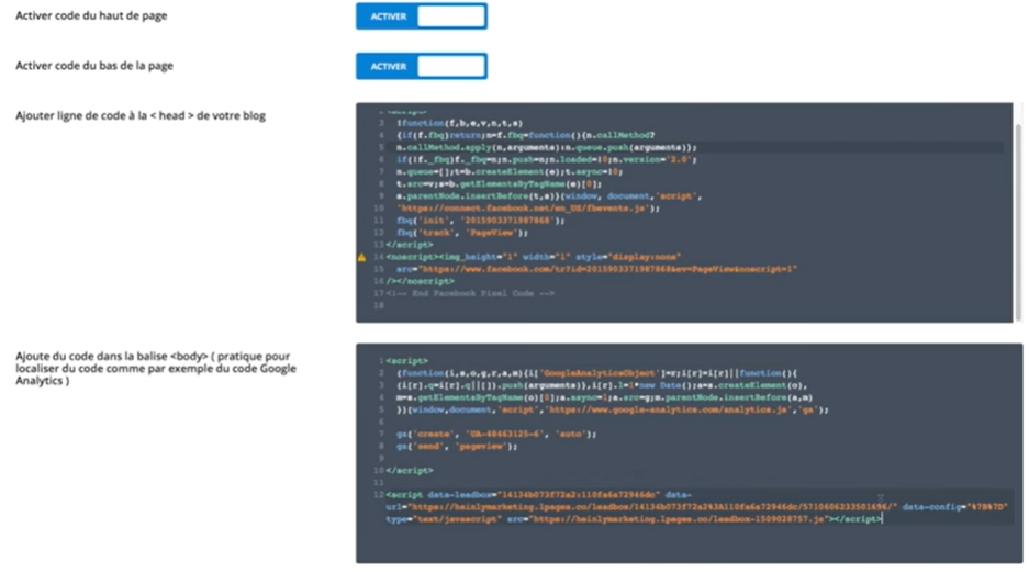 Code Google Analytics