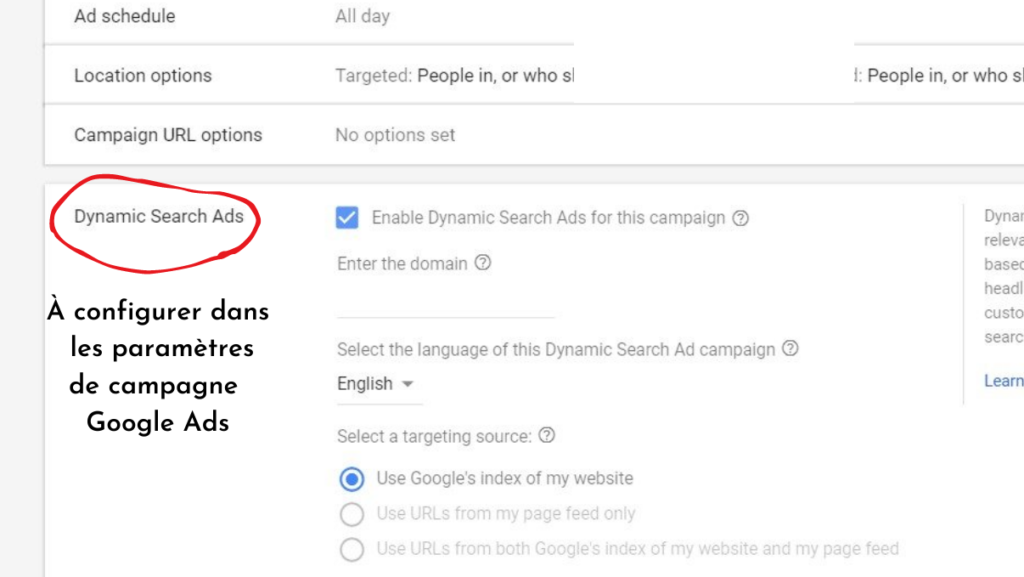 Dynamic Search Ads