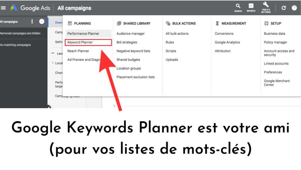 Google KeyWord Planner