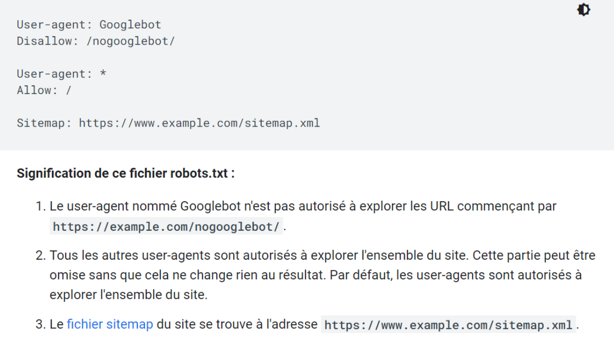 Robots.txt expliqué par Google