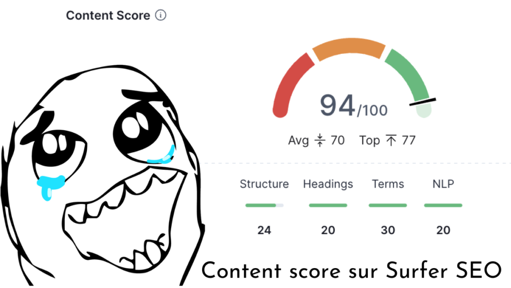 Content Score sur Surfer SEO