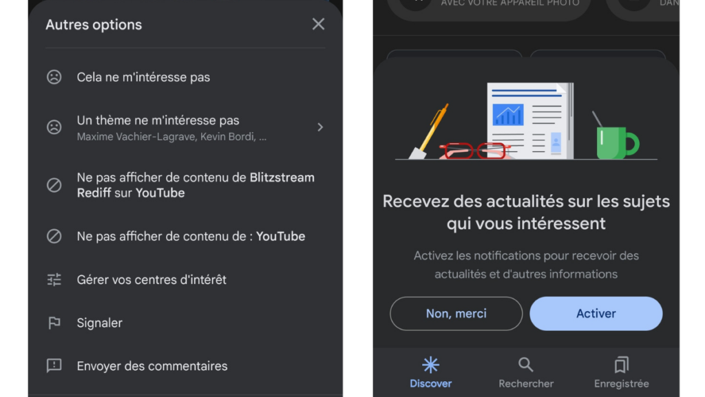 Configuration de Google Discover