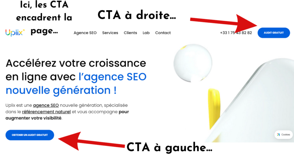 Exemple CTA Uplix