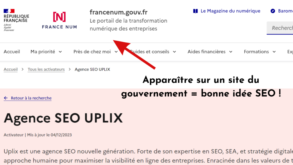 Annuaire digital du gouvernement