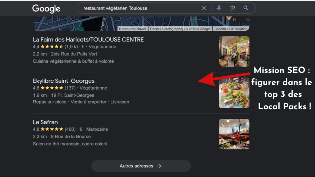 Exemple de Local Pack