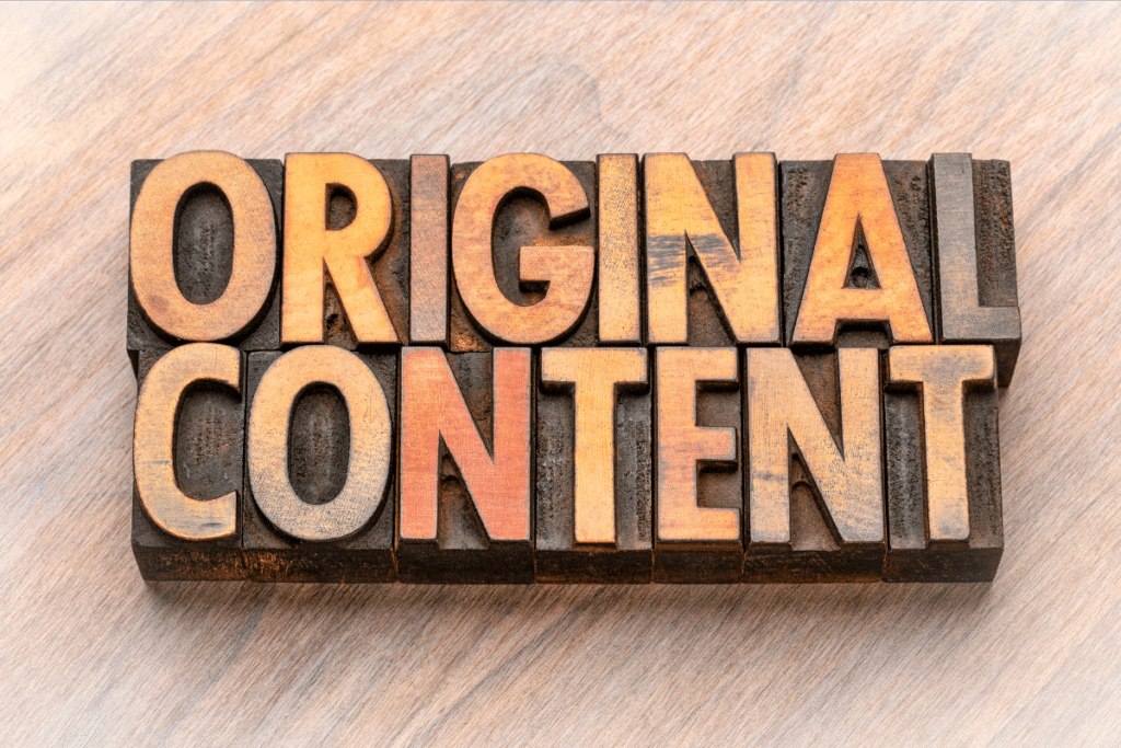lutte contre les contenus non originaux :intro