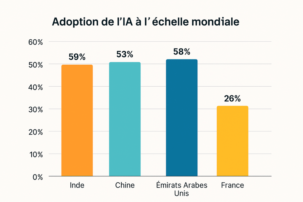 IA en entreprise par pays