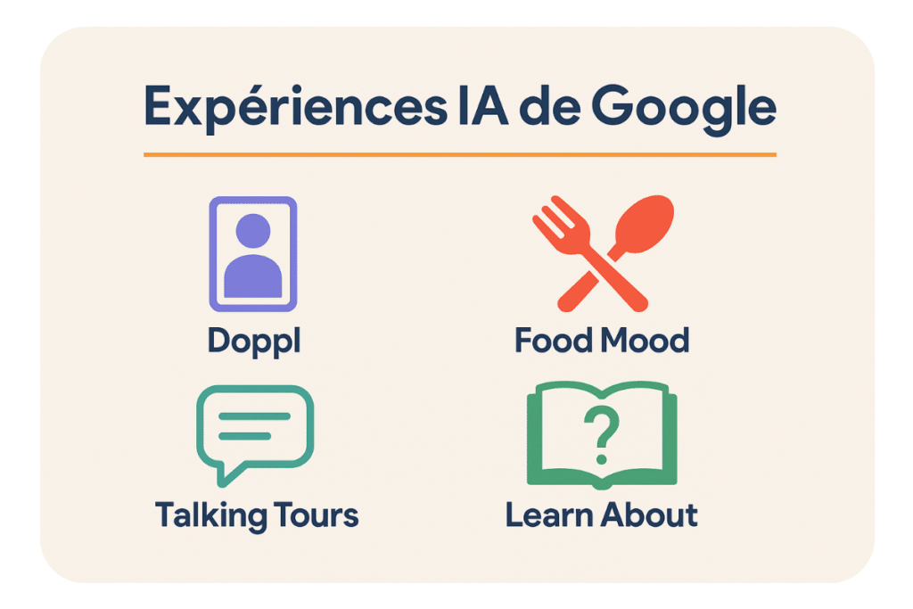 expériences IA de google