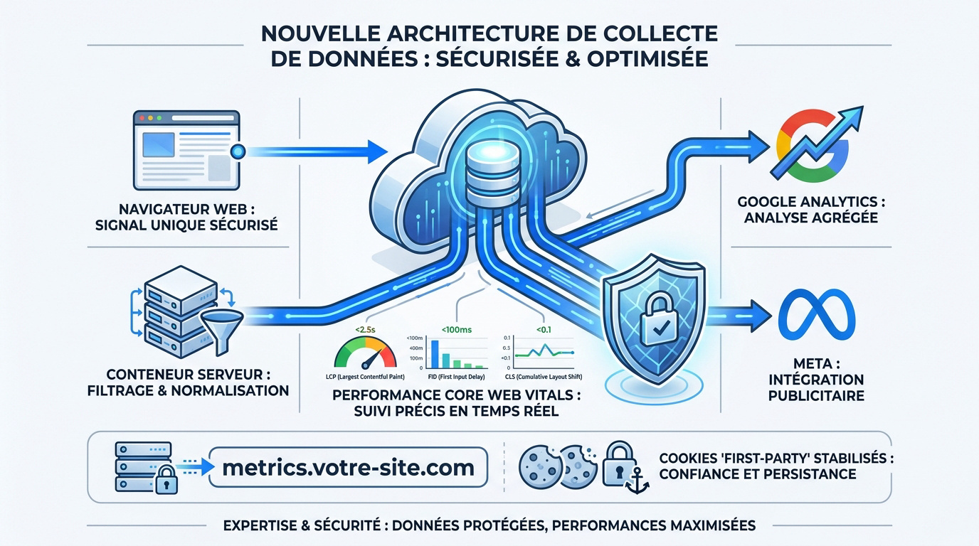 Architecture de collecte de données server-side sécurisée