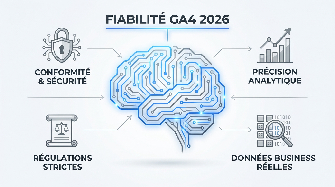 Sécurité et précision des données Google Analytics 4 en 2026