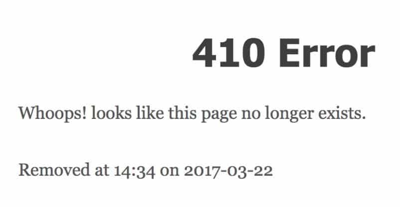 google 410