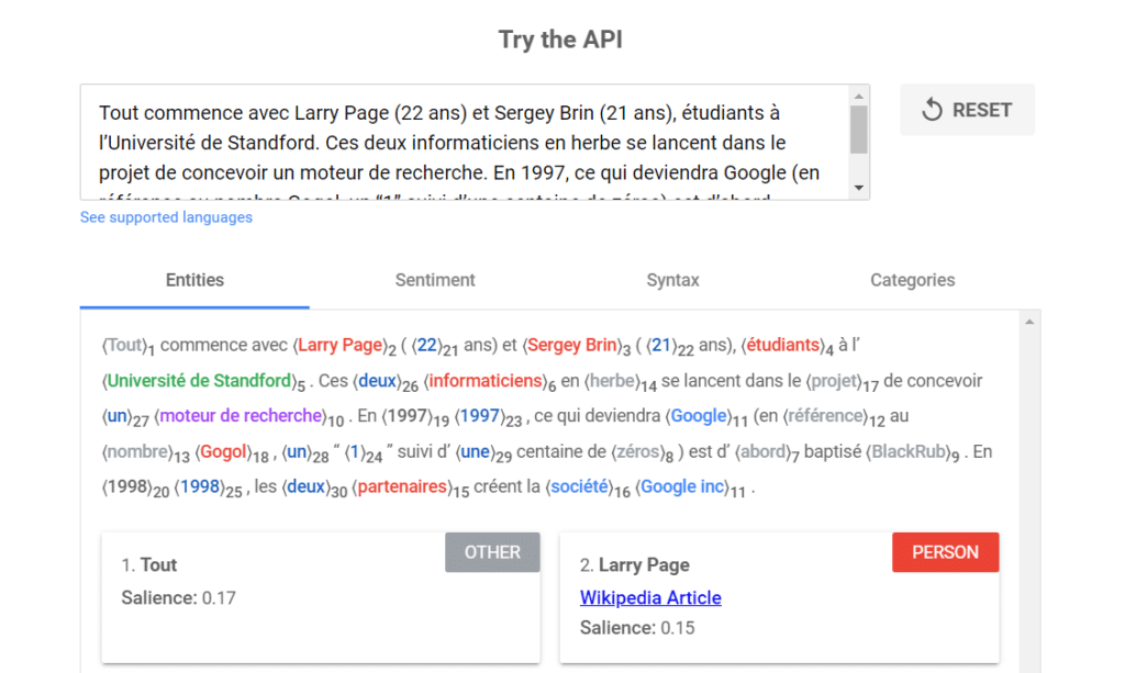 google nlp