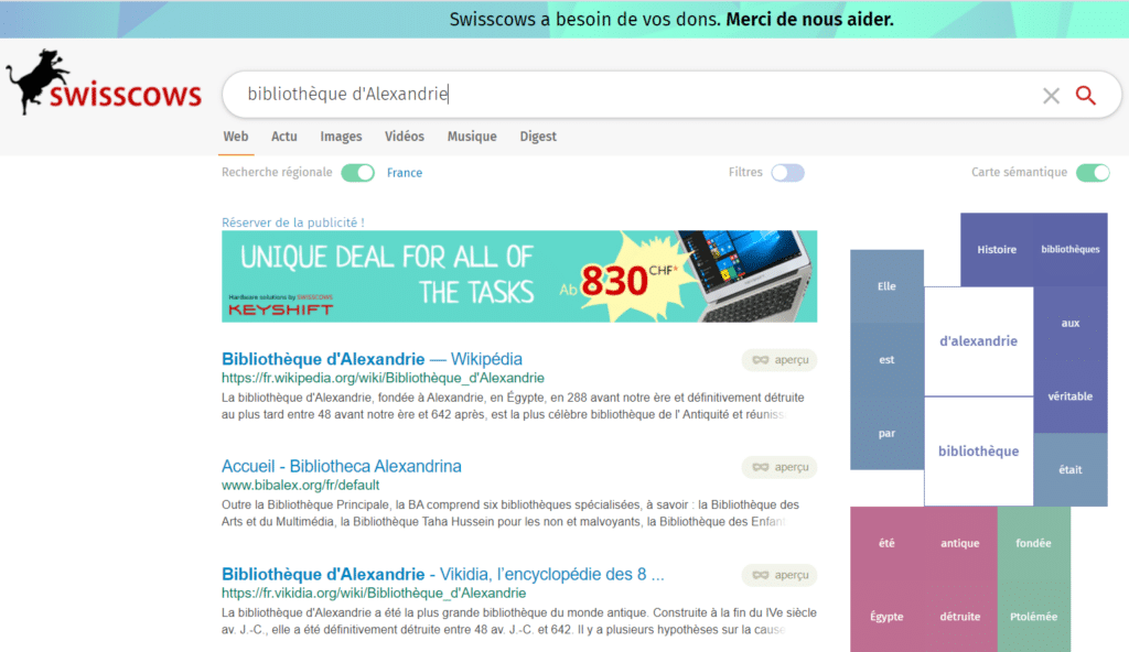 moteurs de recherche