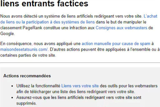 pénalités google
