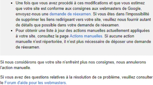 pénalités google