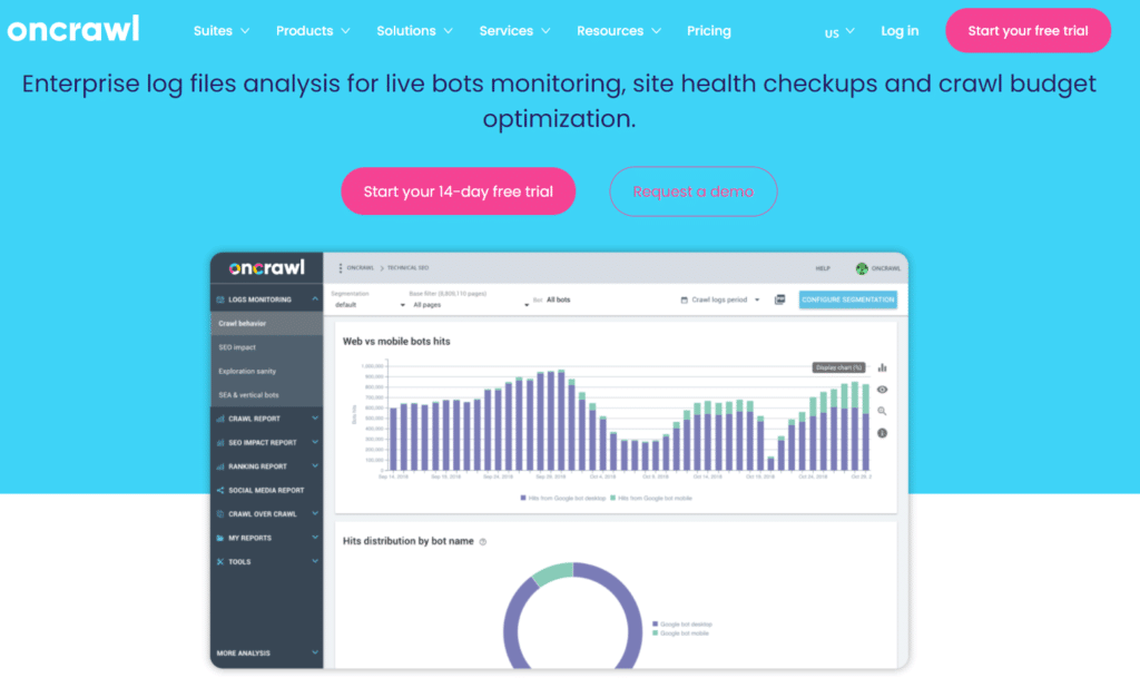 Oncrawl analyse de logs