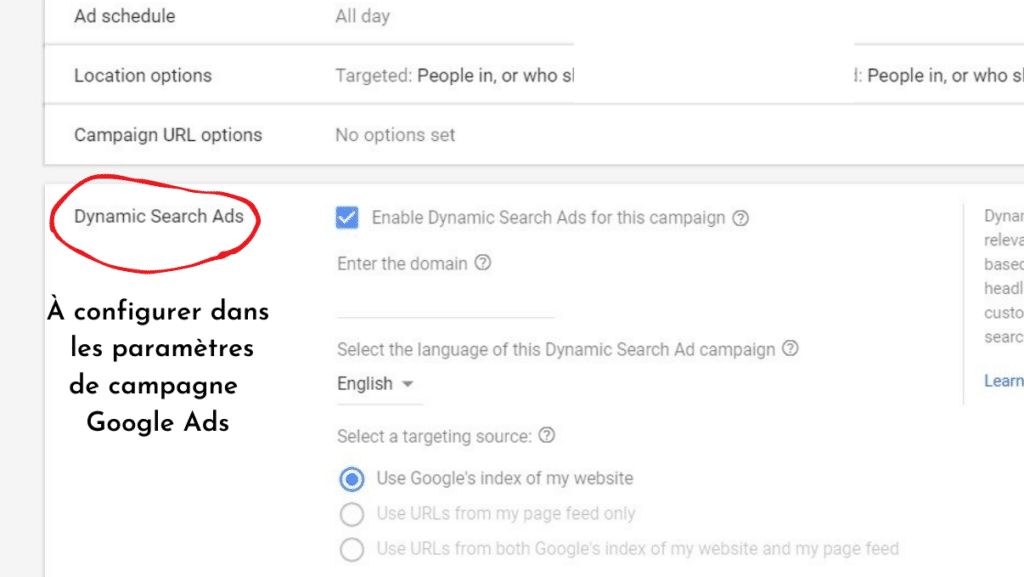 Dynamic Search Ads