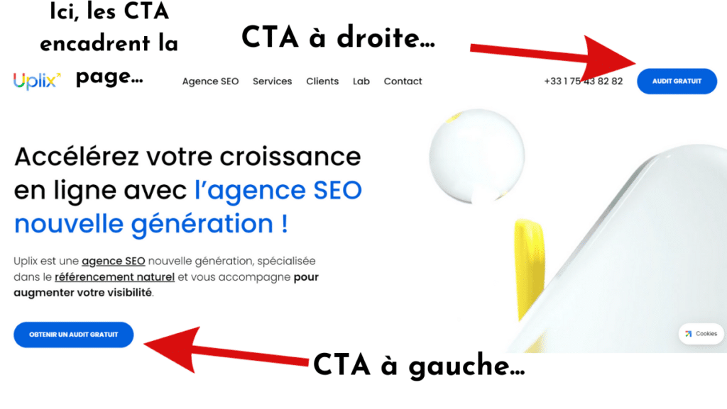 Exemple CTA Uplix