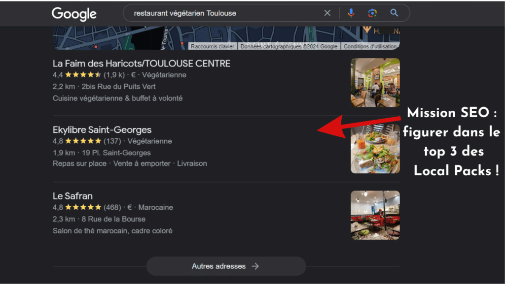 Exemple de Local Pack