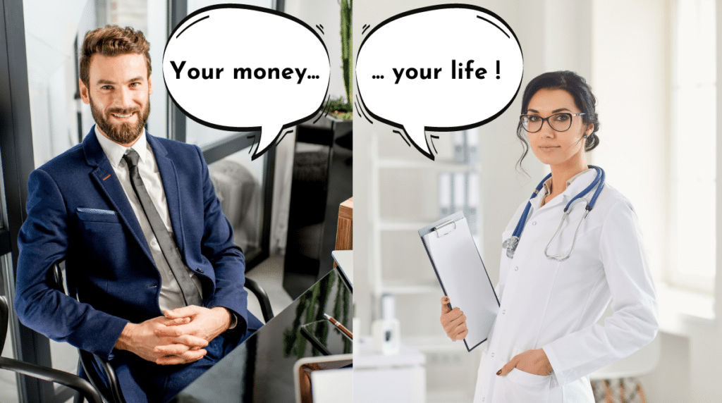Banquier et médecin YMYL