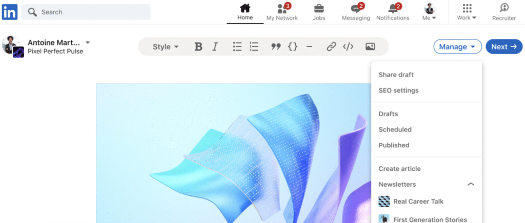 LinkedIn apporte de nouvelles fonctionnalités pour ses newsletters