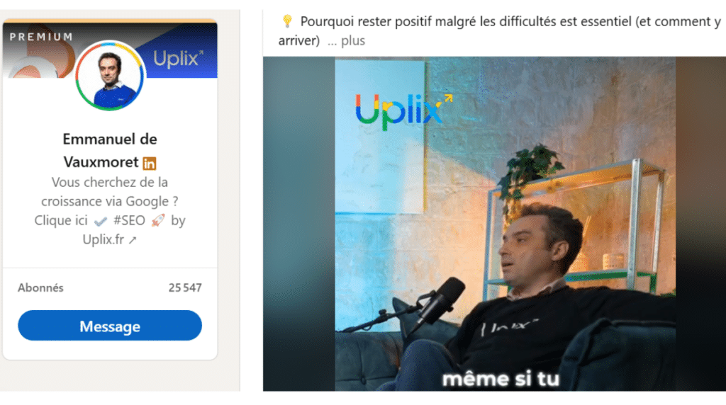 Diffusion des vidéos sur un compte linkedIn