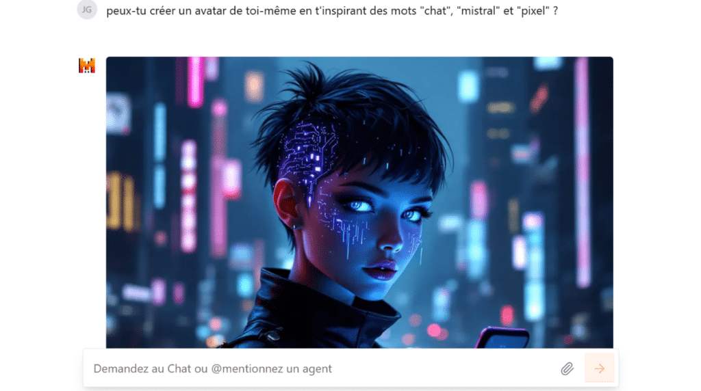 Test générateur d'images de Mistral AI
