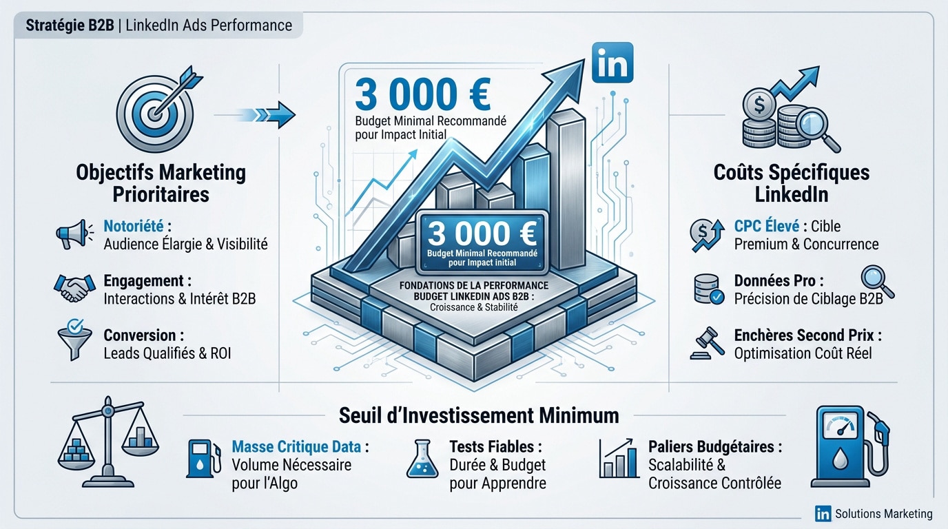 Optimisation stratégique du budget publicitaire LinkedIn Ads pour le secteur B2B