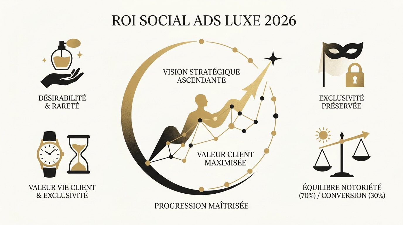 Vision stratégique du ROI Social Ads pour le luxe en 2026