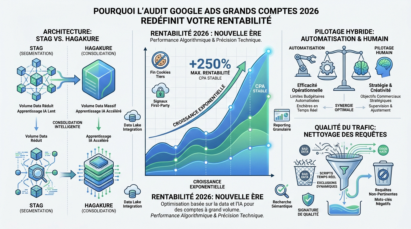 Analyse stratégique de la rentabilité Google Ads pour les grands comptes en 2026
