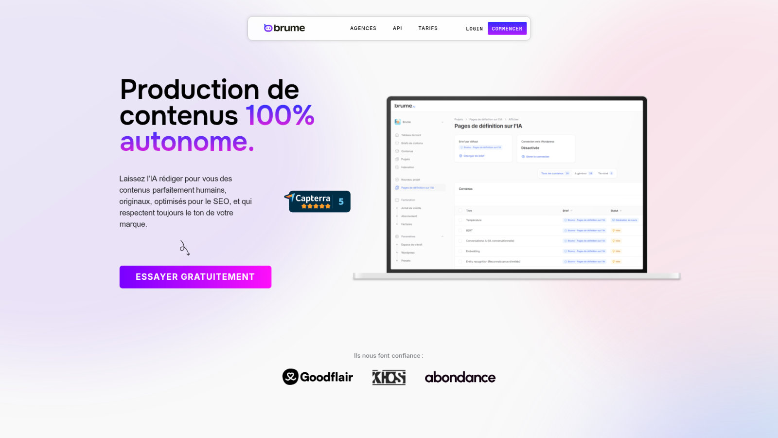 Brume.ai : la production autonome via des agents intelligents