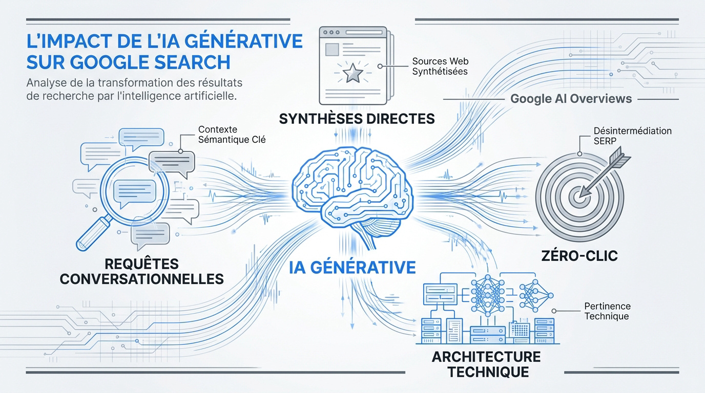 L'IA générative transforme l'interface de recherche Google Search
