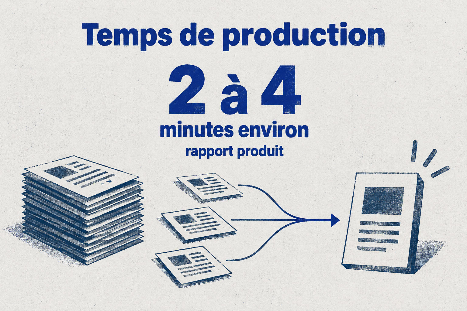 Deep Research produit un rapport en deux à quatre minutes environ.
