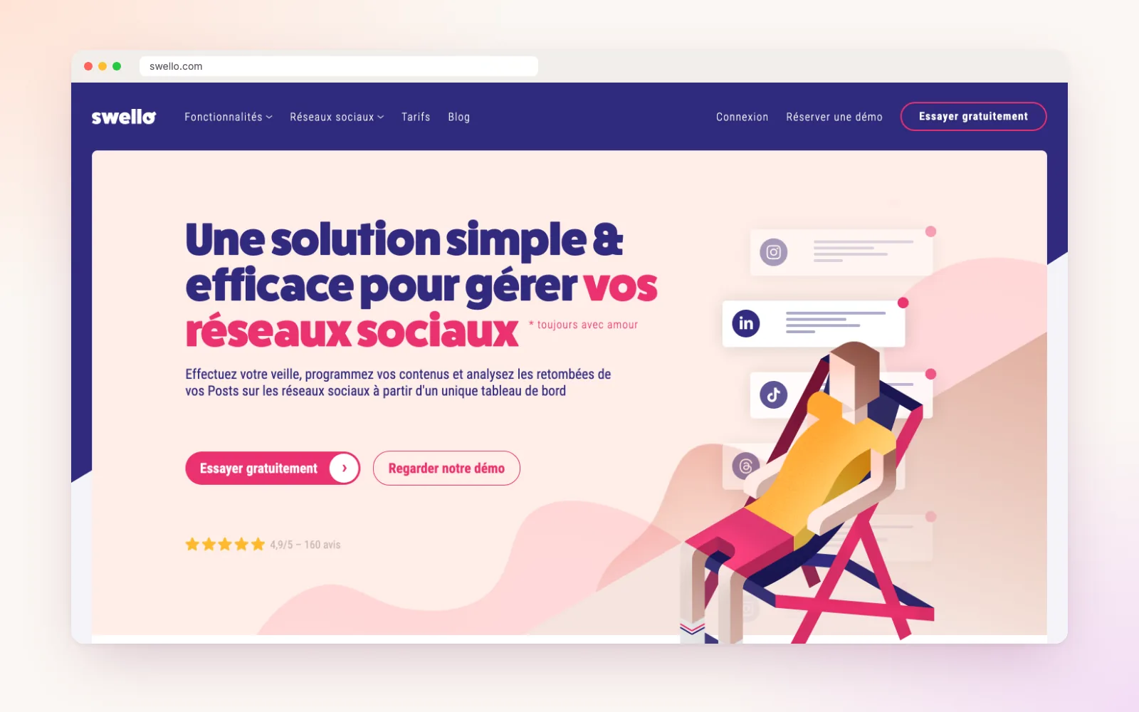 Solution pour gérer efficacement vos réseaux sociaux.